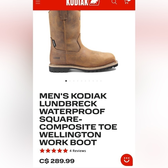 Kodiak Brown Western Cowboy Boots - Picture 14 of 15